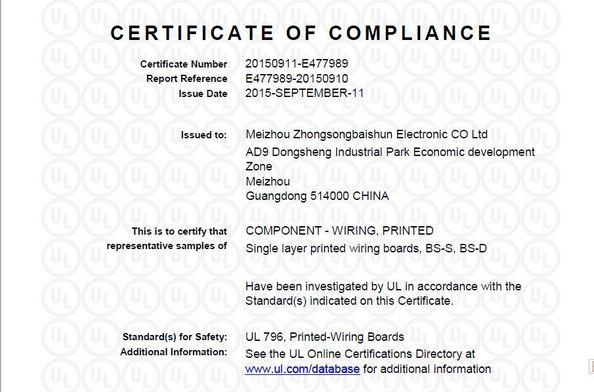 चीन Shenzhen Shinelink Technology Ltd प्रमाणपत्र